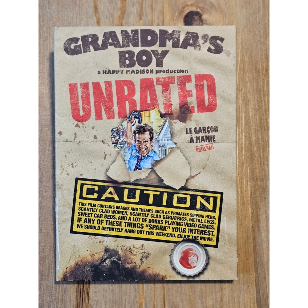 Grandmas Boy DVD Unrated Edition Happy Madison 2006 Allen Covert Cult Comedy